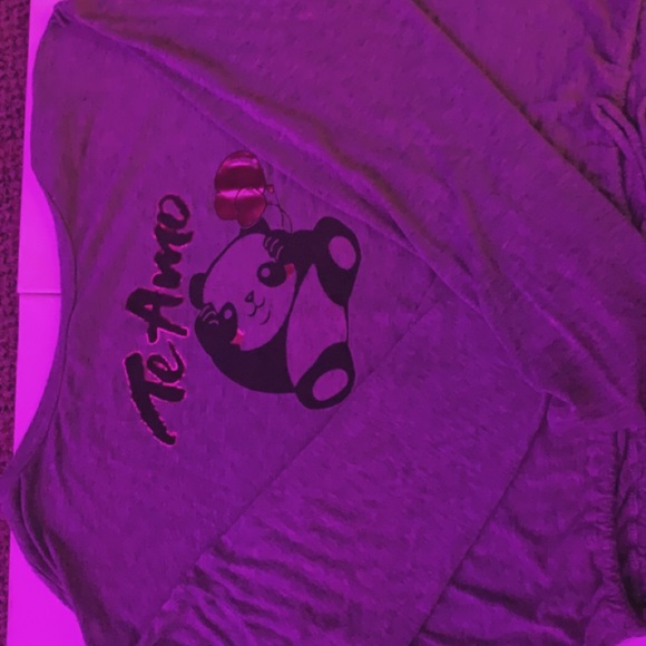 gray long sleeve shirt LA SHOWROOM great quality - Picture 2 of 6